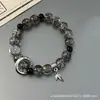 Pulseira de Juntas de Bambu Chinês Pingente de Folha de Bambu Design de Nicho Estilo Antigo Pulseira de Contas Personalidade Moda Acessórios para Melhor Amigo Joias para Mão