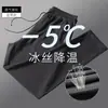 Conjunto deportivo de verano de secado rápido para correr, camiseta de manga corta, pantalones para hombre, ropa informal, talla grande, seda de hielo, dos piezas