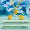Plata Pura 999 3D Plata Dura Método Antiguo Fortuna Voladora Carrusel Vibratorio Collar Colgante DIY para Mujer Cadena de Clavícula Pulsera Accesorios de Collar