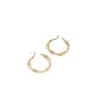 Arete Retorcido Tejido Cruzado Aretes Simples de Nicho Estilo Fresco para Mujer Corea del Sur Aretes Elegantes Aretes Distintivos Versátiles