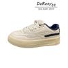 Zapatos Blancos para Mujer, Tenis Casuales Versátiles para Mujer, Primavera y Otoño 2025 Nuevo Estilo Coreano Estilo Preppy Tenis para Mujer