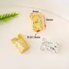 Retenção de Cor Alta Banhado a Ouro Cobre Zircônia Incrustada Leão Despertando Elefante Totalmente Diamantado Contas com Furo Passante Acessórios de Joias de Cristal DIY