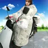 Manta Cortavientos para Invierno, Algodón Blanco con Forro de Felpa, Manta Cortavientos Engrosada, Cubierta Cortavientos de Dibujos Animados para Patinetes Eléctricos, Manta Cortavientos para Vehículos Eléctricos