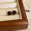 Pendientes de aguja de plata de lujo ligero para otoño e invierno, carey, piedra natural de Ojo de Tigre, estilo coreano, a la moda, simples, con temperamento esférico, pendientes de celebridad de internet