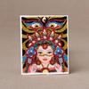 Thangka Dourado Colorido Pintura do Quinto Mestre Farmacêutico Zakiram Vida Transitória e Presente Tara Verde Buda Natalino Thangka Substituível