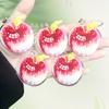 Colgante de Manzana de la Suerte Fruta de la Buena Suerte Llavero Acrílico Explosiones Creativas Lindo Alto Valor de Color Mochila Colgante Pequeño