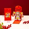 Bolsas de Envelope Vermelho 3D, Envelopes Vermelhos de Pônei Novo Estilo, Envelopes Vermelhos Criativos para Banquete, Pacotes Vermelhos para Celebração, Conchas de Envelope Vermelho Personalizadas Atacado