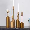 Candelabro de Metal Sencillo Accesorios para Fotografía de Bodas Habitación de Modelo Vela Cena a la Luz de las Velas Escritorio Globo Adornos para Fiesta