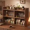 Prateleira de Armazenamento para Mesa de Trabalho Prateleira Multicamadas para Mesa Porta-Copos Organizador de Xícaras de Chá Prateleira de Armazenamento para Copos de Água Pequeno Conjunto de Chá