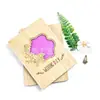Dulce Boda Tarjeta de Boda Regalo Artesanía de Madera Bendición para Recién Casados Tarjeta de Felicitación Tarjeta de Agradecimiento