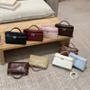 Bolso Cuadrado Pequeño con Patrón de Cocodrilo de Gama Alta Transfronterizo Nuevo Modelo 2026 Bolso de Mano de Comercio Exterior Bolso Simple para Lonchera Bolso de Hombro Cruzado