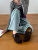 BEILIXUAN Hebilla de cinturón estilo coreano Zapatos Birkenstock de suela gruesa para mujer, nuevo modelo otoño 2026, zapatos de vestir sencillos elegantes y versátiles de punta redonda