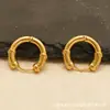 Pendientes de Nube Transfronterizos Europeos y Americanos Acero Inoxidable Chapado en Oro de 18K Diseño Personalizado de Nicho Pendientes Retro de Alta Gama Venta al por Mayor