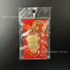Colgante de Cadena para Teléfono Destellante de Dinero del Año de la Oveja, Llavero de Dibujos Animados con Lámina de Oro Imitación, Tarjeta Pequeño Regalo, Recuerdo de Nochevieja