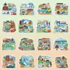 170 adesivos de carimbo de cidade únicos em 3 designs para lembranças de viagem criativas, coleções e decoração para planners