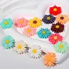 Aretes Zapatos Accesorios DIY Caja de Almacenamiento Accesorios DIY Resina Flor de Margarita y Girasol de Dos Colores
