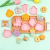 Cortadores de galletas temáticos de Halloween para una fiesta pintada: Diseño de calabaza de dibujos animados en 3D, moldes para galletas DIY realistas para decorar