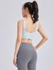 Conjunto de Yoga Listrado Juyitang Roupa Íntima em U Dopamina Alta Resistência à Prova de Choque Levanta Busto Asparaginis Roupa Esportiva