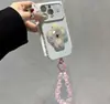 Funda suave con temática de cachorro West Highland con ventana en forma de corazón para Apple 17 Pro Max, iPhone 16, Huawei, Xiaomi