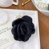 Horquilla de tela con forma de corazón para niña, accesorio elegante para el cabello con temperamento, estilo europeo y americano, con diseño de flor de dopamina, estilo fresco y encantador.