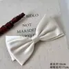 Pinza para el cabello con lazo de doble capa estilo coreano para mujer, pinza de resorte simple de color sólido satinado de alta gama, pinza para el cabello de moda, accesorios para el cabello elegantes