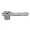 Chave de Válvula de Ar para Barco de Borracha TPU Encaixável Ferramenta de Duplo Propósito com 8 Dentes para Barco de Rafting Pesca