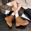 Moda Motociclista Suela Gruesa Puntera de Acero Estilo Otoño/Invierno Botas para Mujer Botines Nuevos Botas Individuales 2026