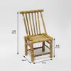 Silla de Bambú de Sichuan al por Mayor Taburete Respaldo Silla Tejido de Bambú Hecho a Mano Antiguo Hogar Niños Taburete Pequeño de Bambú Tejido