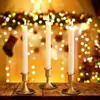 Venda direta da fábrica transfronteiriça europeia pequeno chifre retrô dourado castiçal de vela mesa romântica decorações para jantar à luz de velas