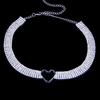 Nueva cadena de cuello de lazo de pedrería transfronteriza moda cadena de cuello de pajarita sexy uniforme de club nocturno collar de viento gargantilla