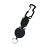 Chaveiro de Montanhismo ao Ar Livre Camping Piquenique Chaveiro de Pé Corda de Guarda-chuva Argola de Chaveiro Trançada Telescópico Fivela de Puxar Fácil