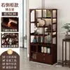 Estante de Almacenamiento para Gabinete de Vino, Estante de Vino para el Hogar, Estante de Exhibición de Botellas de Vino de Pie Montado en la Pared, Estante de Exhibición para Sala de Té, Gabinete de Almacenamiento para Té