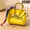 Mini bolso platino, charm para bolso de mujer, accesorio de llavero de coche lindo y creativo, bolsa para auriculares, bolsa para lápiz labial, bolso tipo cubo
