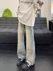 Jeans Vintage con Salpicaduras de Tinta para Hombre, Estilo Delgado de Verano, Marca de Moda, Pantalones Frescos y con Estilo, Diseño Americano de Alta Calle, Pantalones de Pierna Recta Acampanados