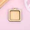 Mini pequeño bordado bordado elástico círculo de bordado bastidor de bordado comercio exterior colgante de madera joyería bordado manual colgante manualidades DIY