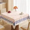 Toalha de mesa quadrada Dopamina, à prova d'água, à prova de óleo, lavável, resistente ao calor, toalha de mesa quadrada de PVC para mesa de jantar, toalha de mesa de centro para casa estilo ins