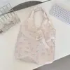 58314 Estilo Nuevo Ins Coreano Bolso de Hombro de Compras a Cuadros Perezoso y Dulce Bolso Chaleco para Ropa de Trabajo Casual Bolso de Mano