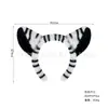 Diadema de Animal Cebra para Halloween Orejas Cosplay Fiesta Disfraz Accesorios para el Cabello Diadema Halloween Diadema Infantil de Halloween