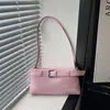 Bolso de Hombro Retro de Alta Gama Transfronterizo para Mujer 2026 Nuevo Pequeño de Nicho Moda Cinturón Hebilla Versátil Bolso de Mano
