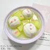 Bolo Gelado Grande Pó de Gelo Bola de Taro Acessórios de Resina Cola de Creme Ímã de Geladeira DIY Pingente Material de Decoração