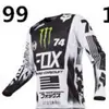 Ropa Nueva para Ciclismo Verano Hombres Ropa para Reducir la Velocidad Ropa para Ciclismo de Motocicleta Todoterreno Absorbente de Sudor y Transpirable de Manga Larga Ropa para Ciclismo Fox
