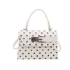 Tendência transfronteiriça bolsa quadrada pequena manual fresh bolsa feminina outono 2026 nova bolsa de ombro única estilosa de bolinhas bolsa transversal para o trabalho
