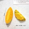 Ensalada de frutas de juguete divertida y realista Accesorios de resina Llavero DIY Colgante creativo personalizado Pegamento de crema Pinza para el pelo pequeña