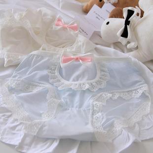 Corte Estilo Puro e Desejo Pequeno Segredo Doce e Apimentado Sedutor Menina Lolita Virilha de Algodão Puro Calcinha Triângulo Seda Gelo Japonesa 0116