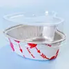Taza para Hornear Color Amor Engrosada Taza para Pudín Mousse Pastel Especial para Horno Caja Resistente al Horno de Papel de Aluminio Portador de Pastel de Luna