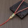Cuerda de carga alta tejida a mano, colgante de latón con microincrustaciones, cuerda ajustable de doble color, cuerda de collar, cordón de ágata de cristal