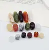 Jade sintético duas cores em formato de nuvem, irregular, com furo grande, contas de pedra sintética para pulseira DIY, corrente de celular, bolsa de tecelagem, acessórios de joia