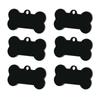 Acero inoxidable transfronterizo Hueso mascota listado color sólido etiqueta collar perro letras placa de identificación identidad anti-pérdida venta al por mayor