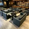 Bar Estilo Industrial Retro, Salón, Cafetería, Cabina de Pared, Sofá con Funda Suave, Taberna Pequeña, Juego de Mesa y Silla para Cafetería