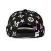 Gorra de Propietario con Letras para Mujer de Primavera y Otoño Gorra para Hombre Tipo Piel de Melón Estilo Japonés Estilo Coreano Gorra de Moda Urbana Hip-hop Gorra de Cúpula sin Pompones